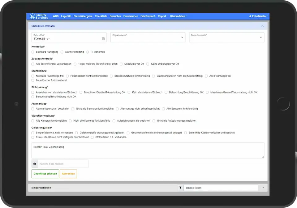 Digitales Checklisten-Tool zur Erstellung und Durchführung von Qualitäts-, Mängel- und Sicherheitschecks